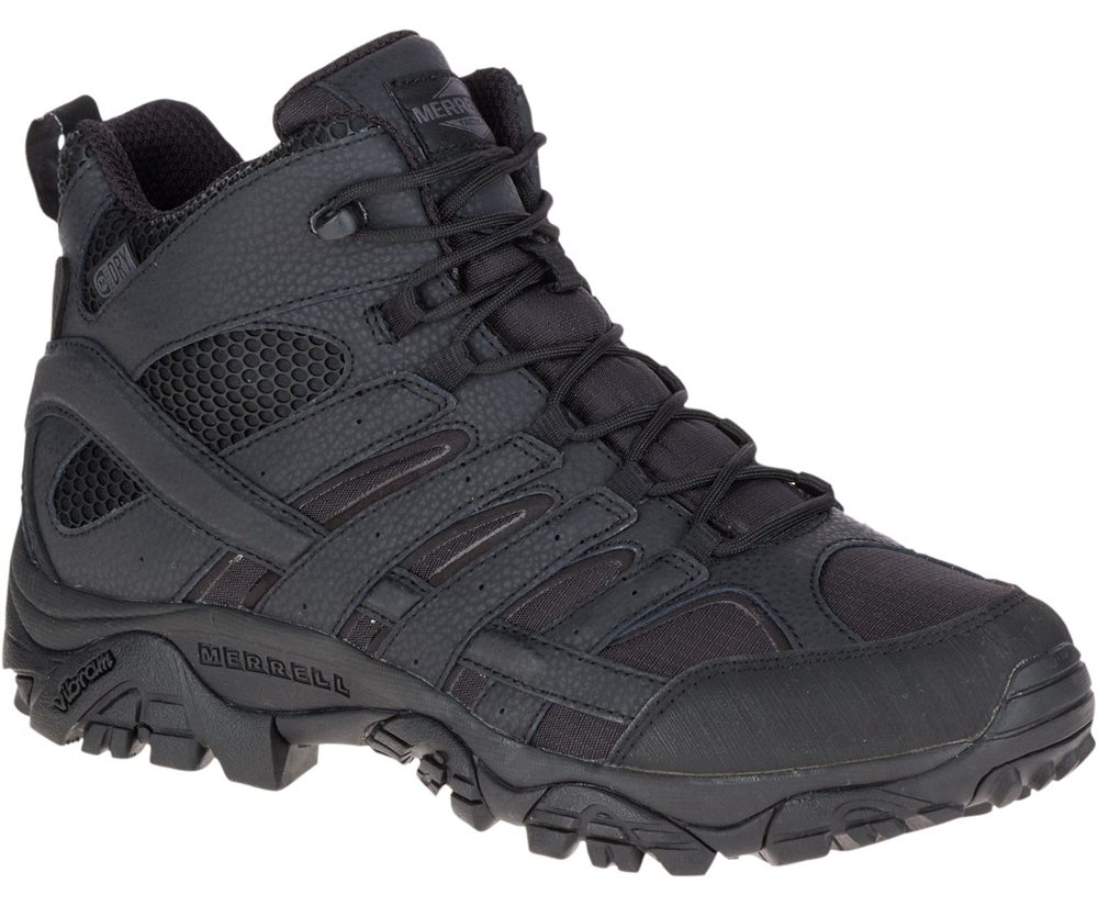 Merrell Støvler Dame - Moab 2 Mid Tactical Waterproof - Sort - QME574809